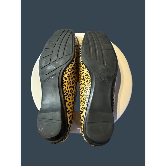 Leopard Print Square Toe Flats Womens Shoes 6.5M By Philicia Synthetic Material - Picture 10 of 15